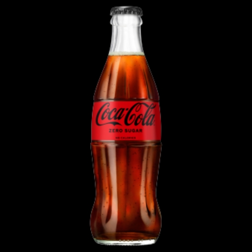 Picture of COCA COLA ZERO GLASS 330ML x 24 NRG (COKE)
