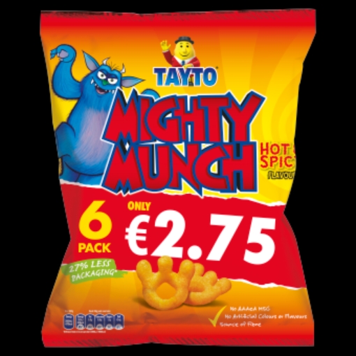 Picture of TAYTO MIGHTY MUNCH 6PK €2.75