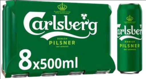 Picture of CARLSBERG CAN 500ml 8PK x 3