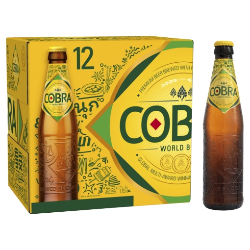 Picture of COBRA BEER BOTTLE 330ML x 12PK