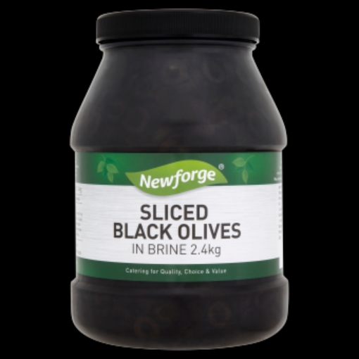 Picture of NEWFORGE SLICED BLACK OLIVES 2.4KG x 2