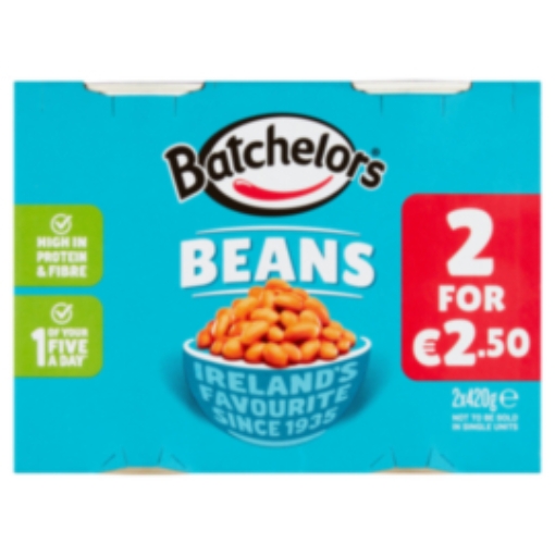 Picture of BATCHELORS BEANS 420G TWIN PACK  €3.00