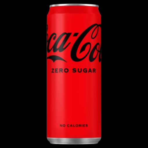 Picture of COCA COLA ZERO CANS 330ML x 24 DRS (COKE)
