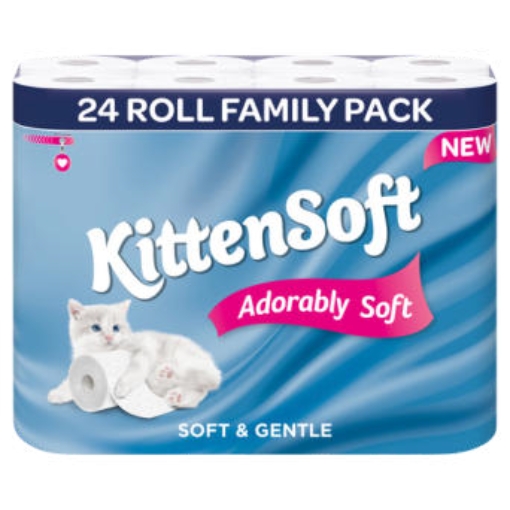 Picture of KITTENSOFT TOILET ROLL 24pk x 3
