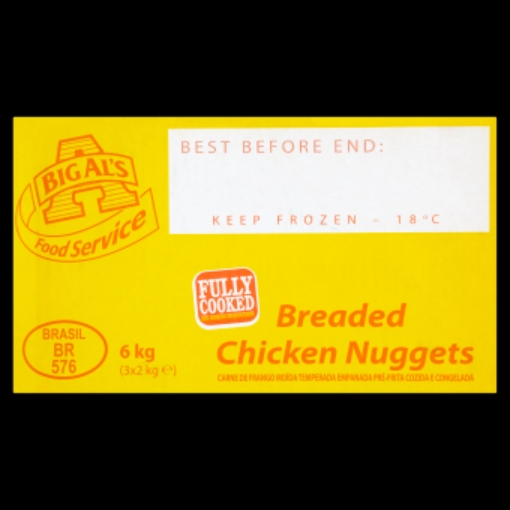 Picture of BIG ALS BREADED CHICKEN NUGGETS 2KG x 3