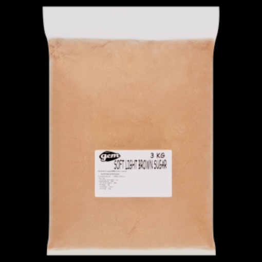 Picture of GEM SOFT LIGHT BROWN SUGAR 3KG x 4