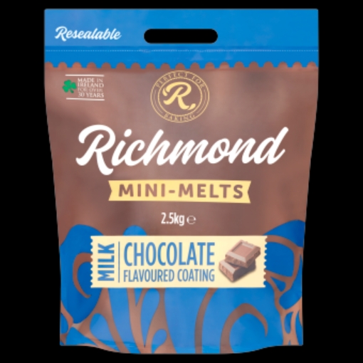 Picture of RICHMOND MILK CHOC MINI MELTS 2.5KG x 4