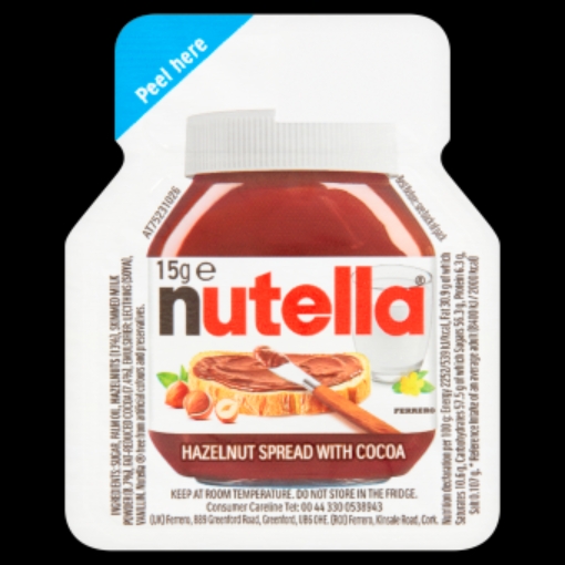 Picture of NUTELLA CHOCOLATE PORTIONS 15G x 120