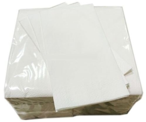 Picture of POPPIES 8 FOLD 40CM WHTE SERVIETTES 100S x 20