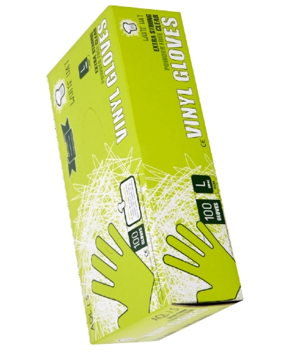 Picture of WH PF CLEAR VINYL GLOVES 100pk x 10 (LGE)
