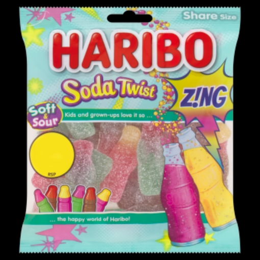 Picture of €1.25 HARIBO SODA TWIST ZING 140G x 30
