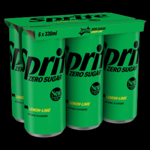 Picture of SPRITE ZERO CAN 330ML 6PK x 4 DRS