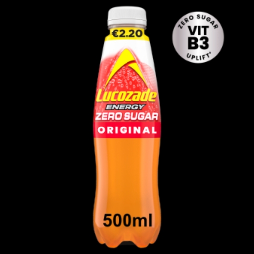 Picture of LUCOZADE ZERO ORIG 500ML €2.20 DRS