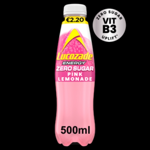 Picture of LUCOZADE ZERO PINK 500ML €2.20 DRS
