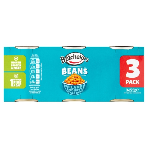 Picture of BATCHELORS BEANS 3 PACK €3.00 3X225G (CASE 12)