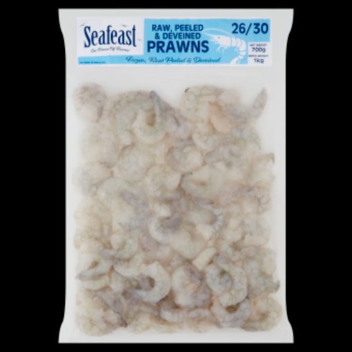 Picture of SEAFEAST PEELED & DE VEINED PRAWNS 16/20 10*1KG