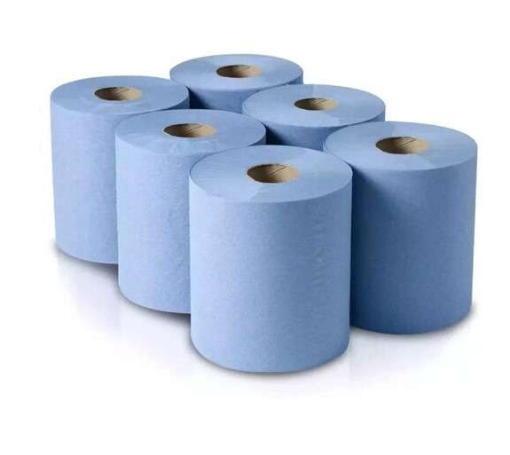 Picture of GLENNONS CENTREFEED BLUE ROLL 2PLY x 6