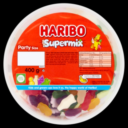 Picture of HARIBO SUPERMIX 400G TUB x 8