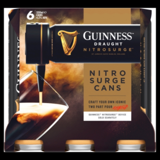 Picture of GUINNESS NITRO CAN 558ML 6PK x 4