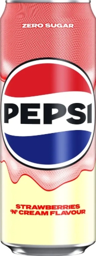 Picture of PEPSI STRAW & CREAM ZERO CAN 330ML x 24 DRS