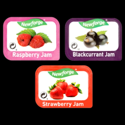 Picture of NEWFORGE ASSORTED JAM PORTIONS 20G x 96