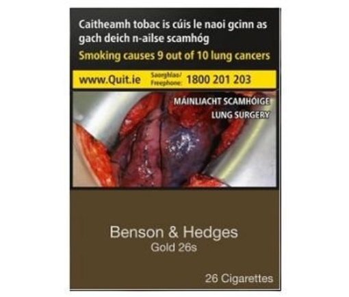 Picture of BENSON & HEDGES GOLD BIG BOX 26S