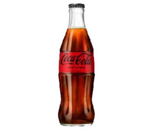 Picture of COCA COLA ZERO GLASS 330ML x 24 NRG (COKE)