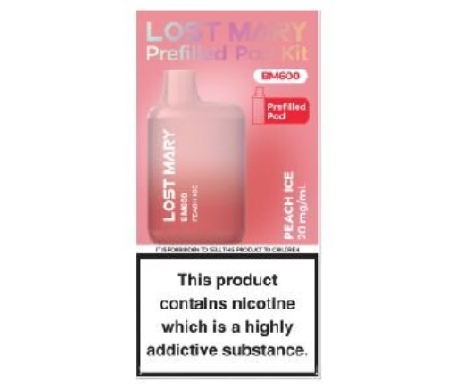 Picture of LOST MARY JUICY PEACH 20MG 10X2ML