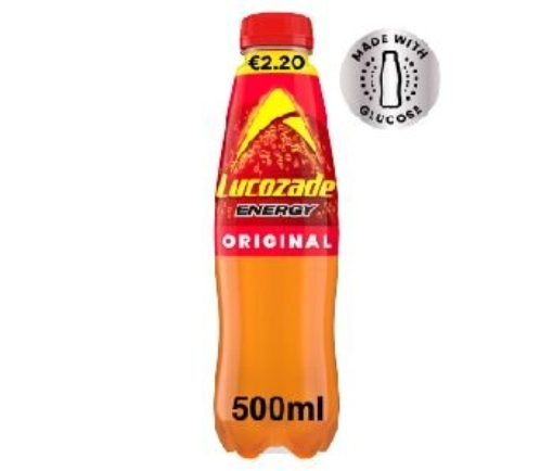Picture of LUCOZADE ORIGINAL 500ML €2.20 DRS